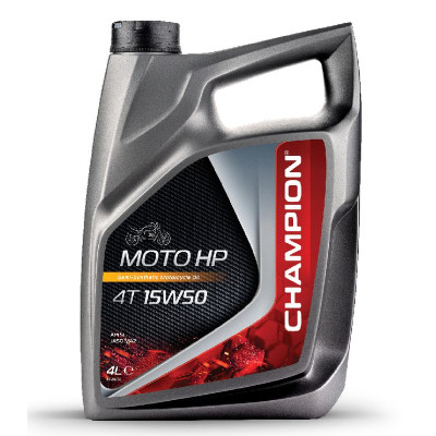 Motorový olej CHAMPION MOTO HP 4T 15W50 4L MA2