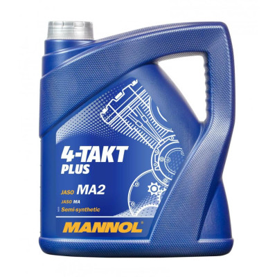 Motorový olej MANNOL 4T PLUS 10W40 4L (API SL, JASO MA/MA2)