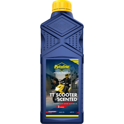 Motorový olej PUTOLINE 2T TT SCOOTER SCENTED 1L (jahodová vůně)