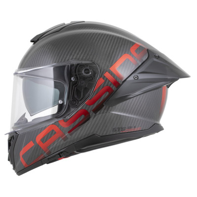 přilba Integral GTS 2.1 Plus Carbon, CASSIDA (carbon/červená) plexi s přípravou pro Pinlock 2026