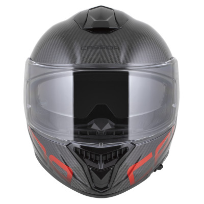 přilba Integral GTS 2.1 Plus Carbon, CASSIDA (carbon/červená) plexi s přípravou pro Pinlock 2026