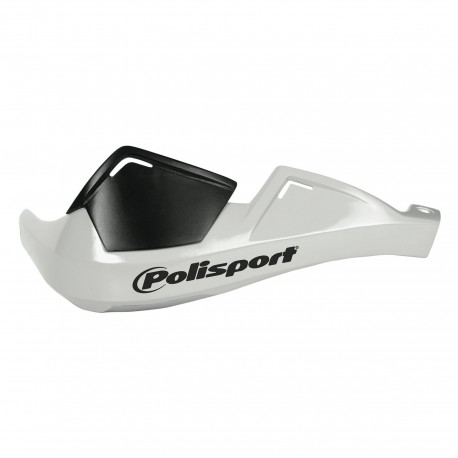 Chrániče páček POLISPORT EVOLUTION INTEGRAL s montážní sadou (Ø22 MM) bílý