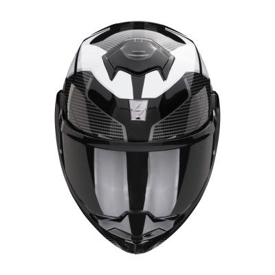Překlopná moto přilba SCORPION EXO-TECH EVO ANIMO (černá/bílá)
