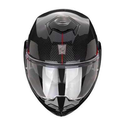 Překlopná moto přilba SCORPION EXO-TECH EVO CARBON TOP (černá/červená)