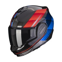 Překlopná moto přilba SCORPION EXO-TECH EVO CARBON GENUS (matná černo/červená)