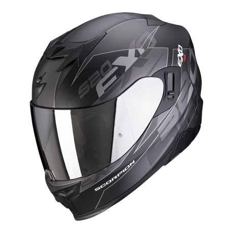 Moto přilba SCORPION EXO-520 AIR COVER (matná černo/stříbrná)