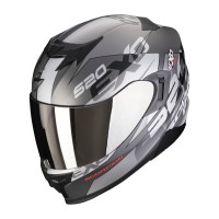 Moto přilba SCORPION EXO-520 AIR COVER (matná stříbrno/červená)