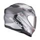 Moto přilba SCORPION EXO-520 AIR COVER (matná stříbrno/červená)