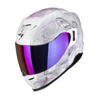 Moto přilba SCORPION EXO-520 EVO AIR MELROSE (perleťově bílo/růžová)