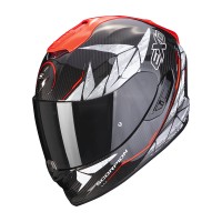 Moto přilba SCORPION EXO-1400 EVO CARBON AIR SOLID (červená)