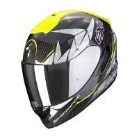 Moto přilba SCORPION EXO-1400 EVO CARBON AIR ARANEA (černo/neonově červená)