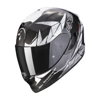 Moto přilba SCORPION EXO-1400 EVO CARBON AIR ARANEA (černo/neonově červená)