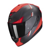 Moto přilba SCORPION EXO-1400 EVO CARBON AIR KENDAL (matná černo/červená)