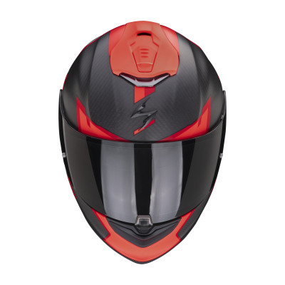 Moto přilba SCORPION EXO-1400 EVO CARBON AIR KENDAL (matná černo/červená)
