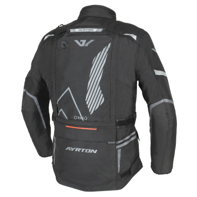 bunda Trail, AYRTON (černá/šedá/červená) 2026