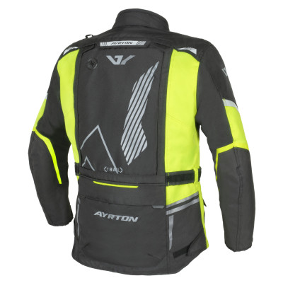 bunda Trail, AYRTON (černá/žlutá fluo/šedá) 2026