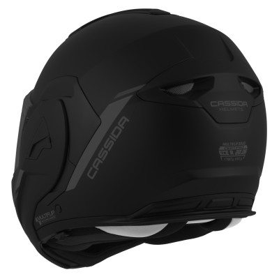 přilba MultiFlip Solid, CASSIDA (černá matná/červená/šedá) 2026