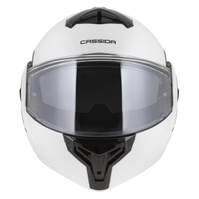 přilba MultiFlip Solid, CASSIDA (bílá perleť/černá) 2026