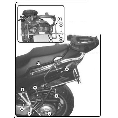 KAPPA KL257 nosič bočních kufrů HONDA VFR 800 (98-01)