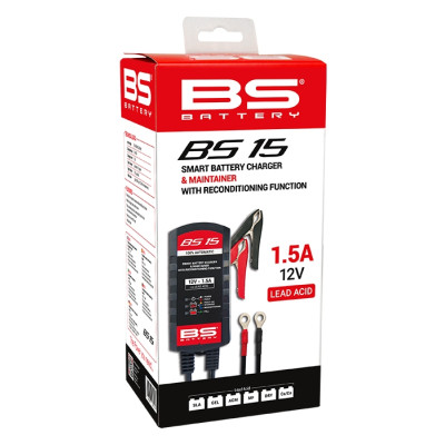 Nabíječka BS BATTERY BS15 12V STD/AGM/GEL, 1,5A do 30AH