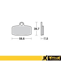 Přední brzdové destičky PROX KTM SX85, Freeride