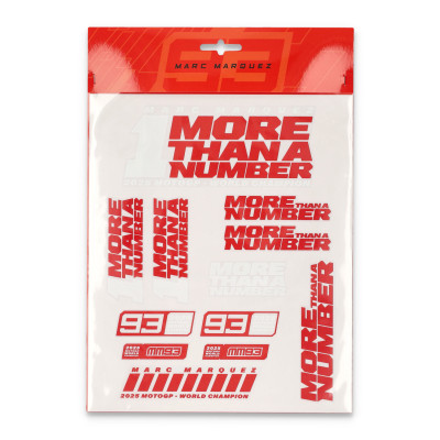 balení samolepek Marc Marquez 93 - 1 mistrovské samolepky