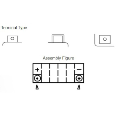 motobaterie 12V, YT7B-BS, 6,8Ah, 110A, bezúdržbová MF AGM 150x65x93, YUASA originál (vč. balení elektrolytu)
