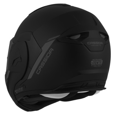 přilba MultiFlip Korp, CASSIDA (černá matná/žlutá fluo/šedá) 2026