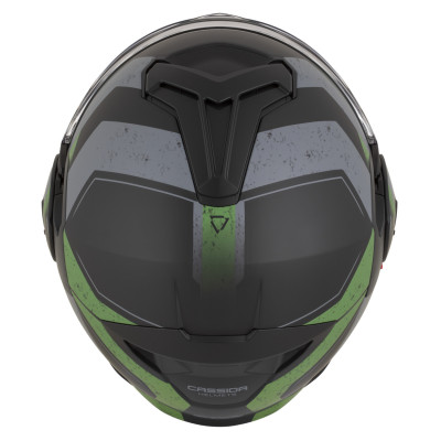 přilba MultiFlip Korp, CASSIDA (černá matná/zelená/šedá) 2026