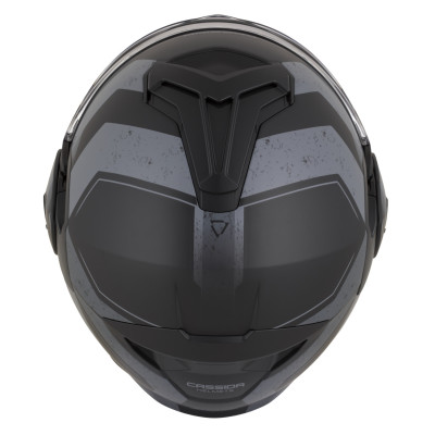 přilba MultiFlip Korp, CASSIDA (černá matná/tmavě šedá/šedá) 2026