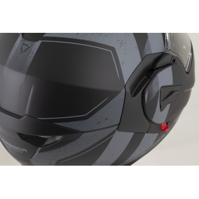 přilba MultiFlip Korp, CASSIDA (černá matná/tmavě šedá/šedá) 2026