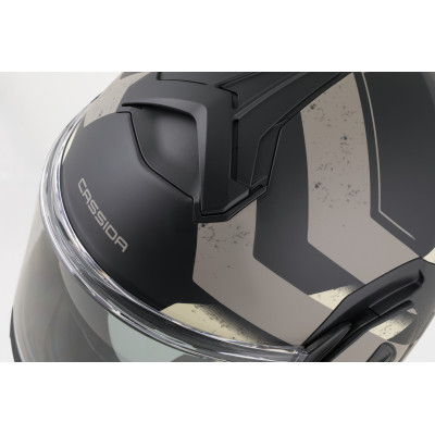 přilba MultiFlip Korp, CASSIDA (černá matná/písková/khaki) 2026