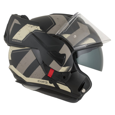 přilba MultiFlip Korp, CASSIDA (černá matná/písková/khaki) 2026