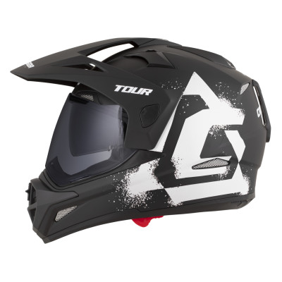 přilba Tour 2.0 Crew, CASSIDA (černá matná/bílá, plexi s přípravou pro Pinlock) 2026