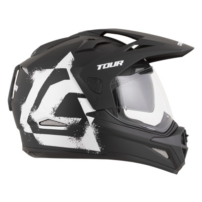 přilba Tour 2.0 Crew, CASSIDA (černá matná/bílá, plexi s přípravou pro Pinlock) 2026