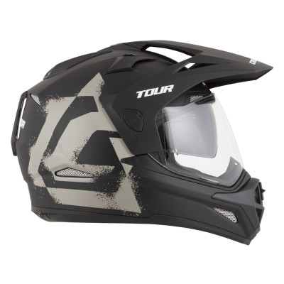 přilba Tour 2.0 Crew, CASSIDA (černá matná/písková, plexi s přípravou pro Pinlock) 2026