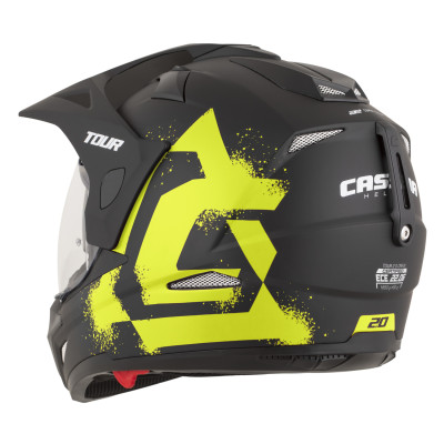 přilba Tour 2.0 Crew, CASSIDA (černá matná/žlutá fluo, plexi s přípravou pro Pinlock) 2026