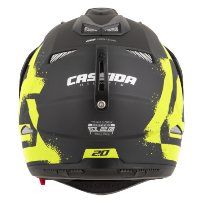přilba Tour 2.0 Crew, CASSIDA (černá matná/žlutá fluo, plexi s přípravou pro Pinlock) 2026