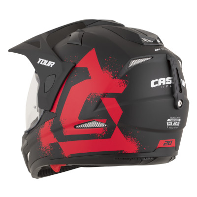 přilba Tour 2.0 Crew, CASSIDA (černá matná/červená, plexi s přípravou pro Pinlock) 2026