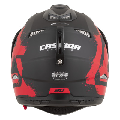 přilba Tour 2.0 Crew, CASSIDA (černá matná/červená, plexi s přípravou pro Pinlock) 2026