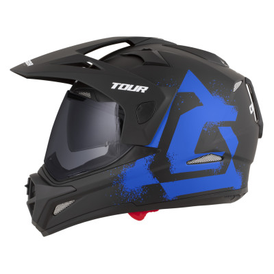 přilba Tour 2.0 Crew, CASSIDA (černá matná/modrá, plexi s přípravou pro Pinlock) 2026