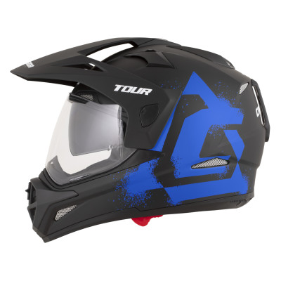 přilba Tour 2.0 Crew, CASSIDA (černá matná/modrá, plexi s přípravou pro Pinlock) 2026