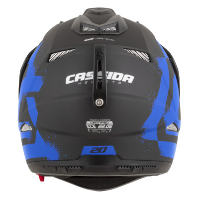 přilba Tour 2.0 Crew, CASSIDA (černá matná/modrá, plexi s přípravou pro Pinlock) 2026