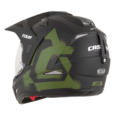 přilba Tour 2.0 Crew, CASSIDA (černá matná/tmavě zelená, plexi s přípravou pro Pinlock) 2026