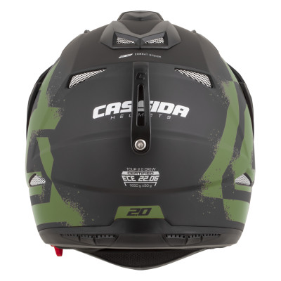 přilba Tour 2.0 Crew, CASSIDA (černá matná/tmavě zelená, plexi s přípravou pro Pinlock) 2026