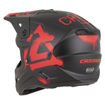 přilba Cross Cup 2 Crew, CASSIDA (černá matná/červená) 2026