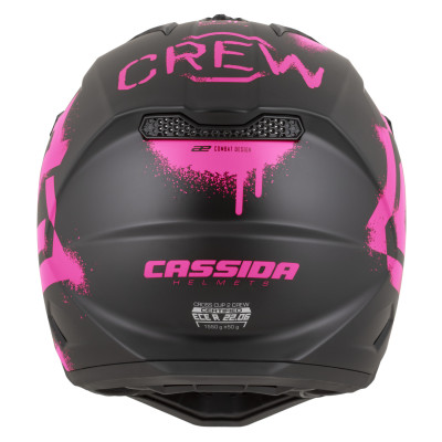 přilba Cross Cup 2 Crew, CASSIDA (černá matná/růžová fluo) 2026