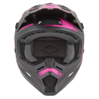 přilba Cross Cup 2 Crew, CASSIDA (černá matná/růžová fluo) 2026
