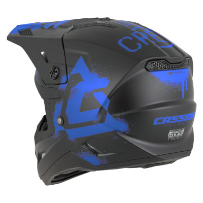 přilba Cross Cup 2 Crew Junior, CASSIDA, dětská (černá matná/modrá) 2026