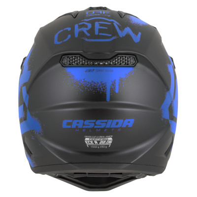 přilba Cross Cup 2 Crew Junior, CASSIDA, dětská (černá matná/modrá) 2026
